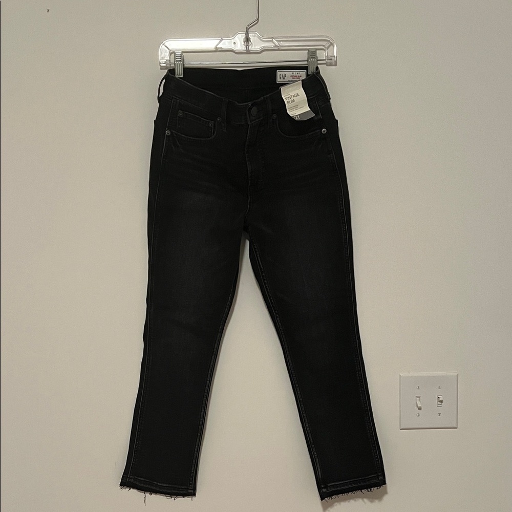 GAP Black Ankle & Cropped Jeans vintage slim high rise